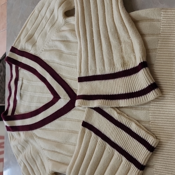 Zimmermann V Neck Varsity Sweater - Picture 3 of 9